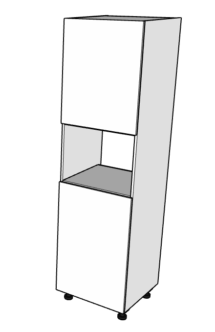 Ovenkast getekend met Qast in SketchUp
